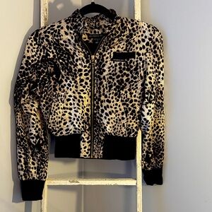 Members Only Leopard Bomber Jacket